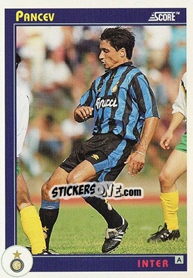 Sticker Pancev - Italian League 1993 n. 162 - Score
