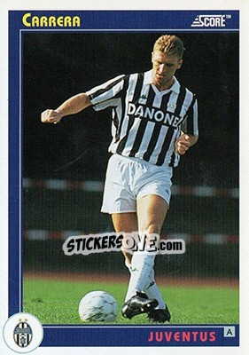 Sticker Carrera - Italian League 1993 n. 165 - Score