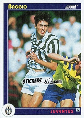 Sticker D.Baggio - Italian League 1993 n. 166 - Score