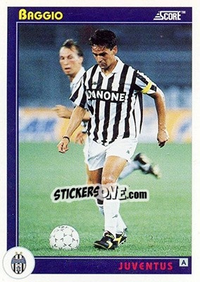 Sticker R.Baggio - Italian League 1993 n. 173 - Score