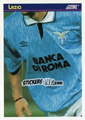 Figurina Lazio - Italian League 1993 - Score