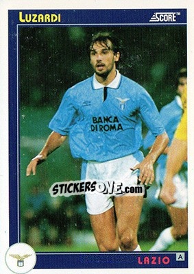 Cromo Luzardi - Italian League 1993 n. 183 - Score