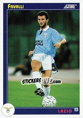 Figurina Favalli - Italian League 1993 - Score
