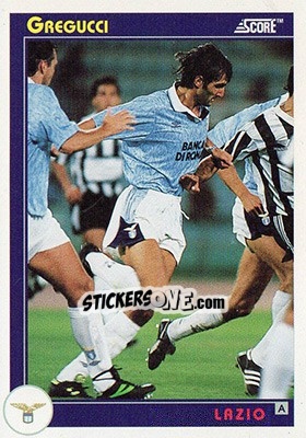 Cromo Gregucci - Italian League 1993 - Score
