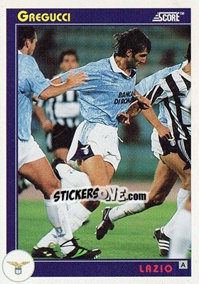Sticker Gregucci - Italian League 1993 n. 186 - Score
