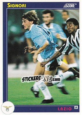 Sticker Signori - Italian League 1993 - Score
