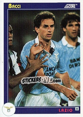 Sticker Bacci - Italian League 1993 n. 195 - Score