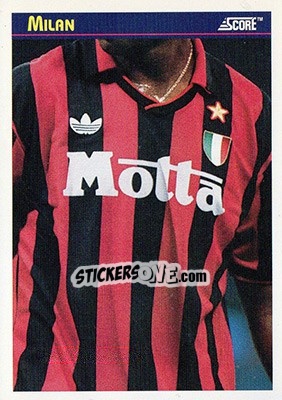 Figurina Milan - Italian League 1993 - Score