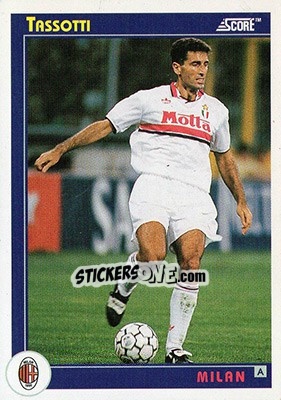 Cromo Tassotti - Italian League 1993 - Score