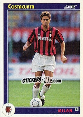 Sticker Costacurta - Italian League 1993 n. 204 - Score