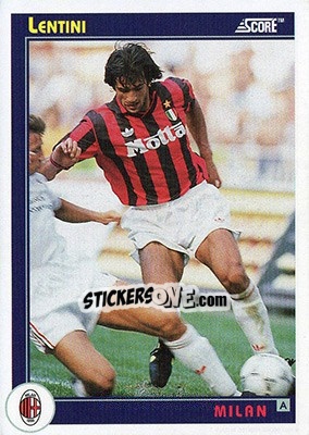 Sticker Lentini - Italian League 1993 n. 206 - Score