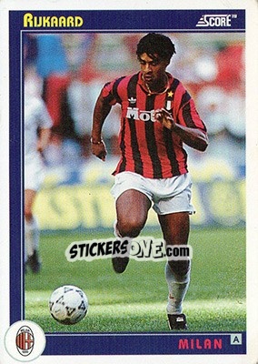 Cromo Rijkaard - Italian League 1993 - Score