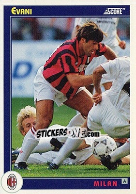 Sticker Evani - Italian League 1993 n. 209 - Score