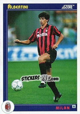 Sticker Albertini - Italian League 1993 n. 212 - Score