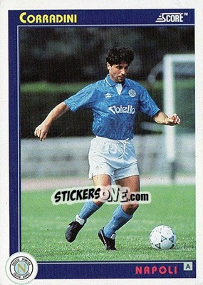 Sticker Carradini - Italian League 1993 - Score