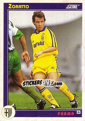 Figurina Zaratto - Italian League 1993 - Score