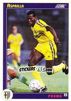 Sticker Asprilla - Italian League 1993 - Score