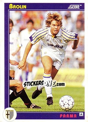 Figurina Brolin - Italian League 1993 - Score