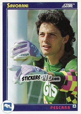 Sticker Savorani - Italian League 1993 n. 254 - Score
