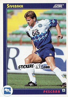 Sticker Sivebaek - Italian League 1993 n. 255 - Score