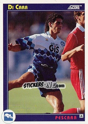 Sticker Di Cara - Italian League 1993 - Score