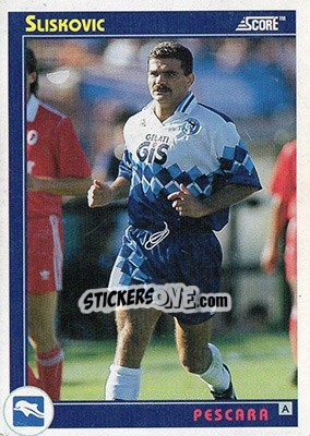 Sticker Sliskovic - Italian League 1993 n. 261 - Score