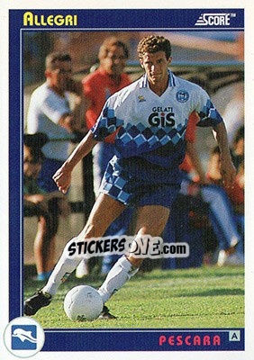 Sticker Allegri - Italian League 1993 n. 263 - Score