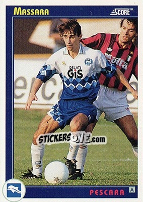 Sticker Massara - Italian League 1993 - Score