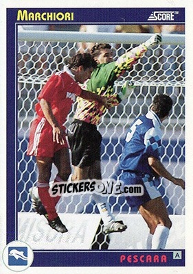 Sticker Marhioro - Italian League 1993 n. 265 - Score