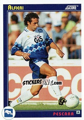 Sticker Alfieri - Italian League 1993 n. 266 - Score