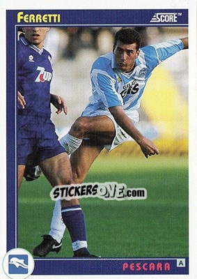 Sticker Ferretti - Italian League 1993 n. 268 - Score
