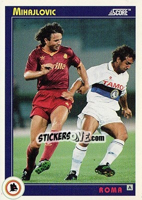 Sticker Mihajlovic - Italian League 1993 - Score