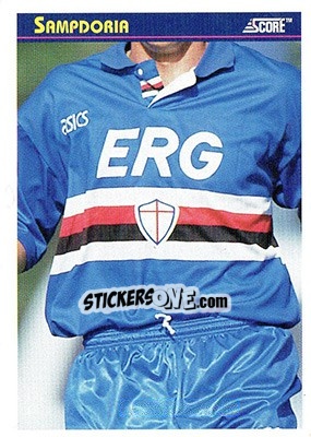 Cromo Sampdoria - Italian League 1993 - Score