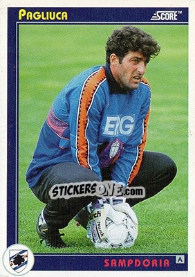 Cromo Pagliuca - Italian League 1993 - Score