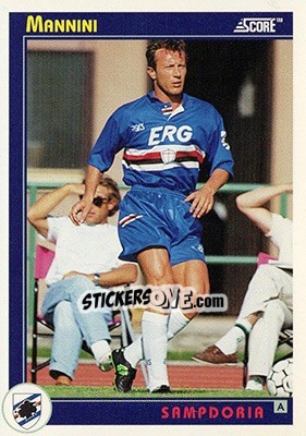 Sticker Mannini - Italian League 1993 - Score