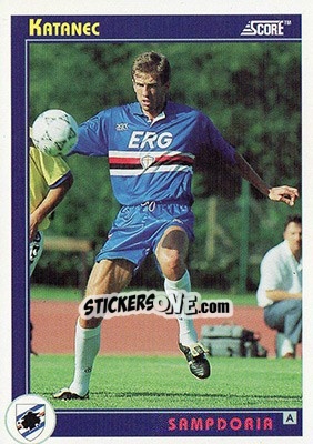 Sticker Katanec - Italian League 1993 - Score