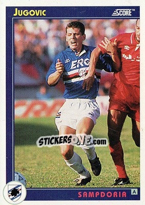 Sticker Jugovic - Italian League 1993 - Score