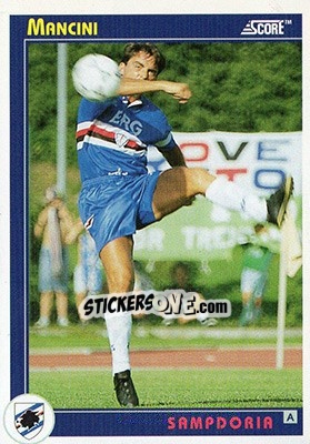 Sticker Mancini - Italian League 1993 - Score