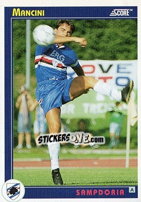Sticker Mancini - Italian League 1993 n. 299 - Score