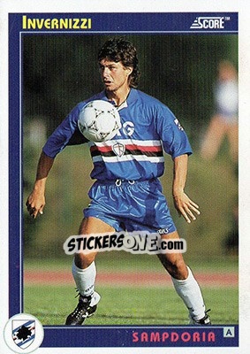 Figurina Invernizzi - Italian League 1993 - Score