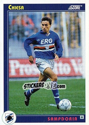 Sticker Chiesa - Italian League 1993 n. 303 - Score