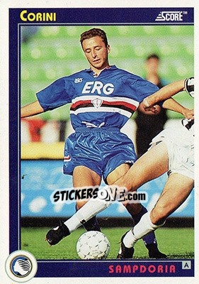 Cromo Corini - Italian League 1993 - Score