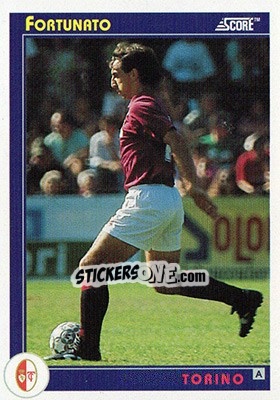 Sticker Fortunato - Italian League 1993 - Score