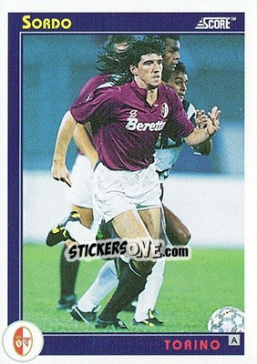 Sticker Sordo - Italian League 1993 - Score