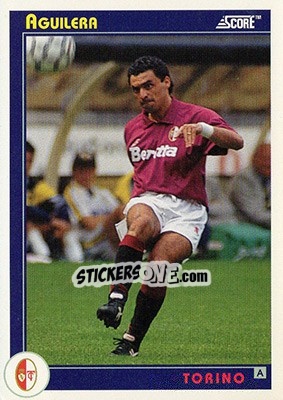 Sticker Aguilera - Italian League 1993 n. 316 - Score