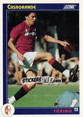 Sticker Casagrande - Italian League 1993 n. 318 - Score