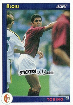Sticker Aloisi - Italian League 1993 - Score