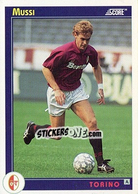 Sticker Mussi - Italian League 1993 n. 321 - Score