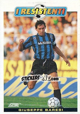 Sticker G.Baresi - Italian League 1993 n. 345 - Score