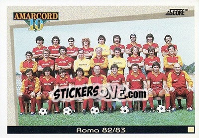 Sticker Roma 82/83 - Italian League 1993 - Score